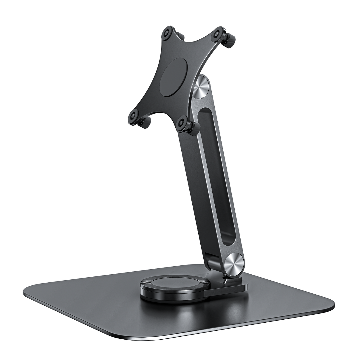 Howens 360 Rotation Aluminum Alloy Stand for Protable Monitor VESA 75*75MM Come with 4 M4 Screws(won't fall), Table Bracket Adjustable, Bases Strong Load Capacity, Super Stable
