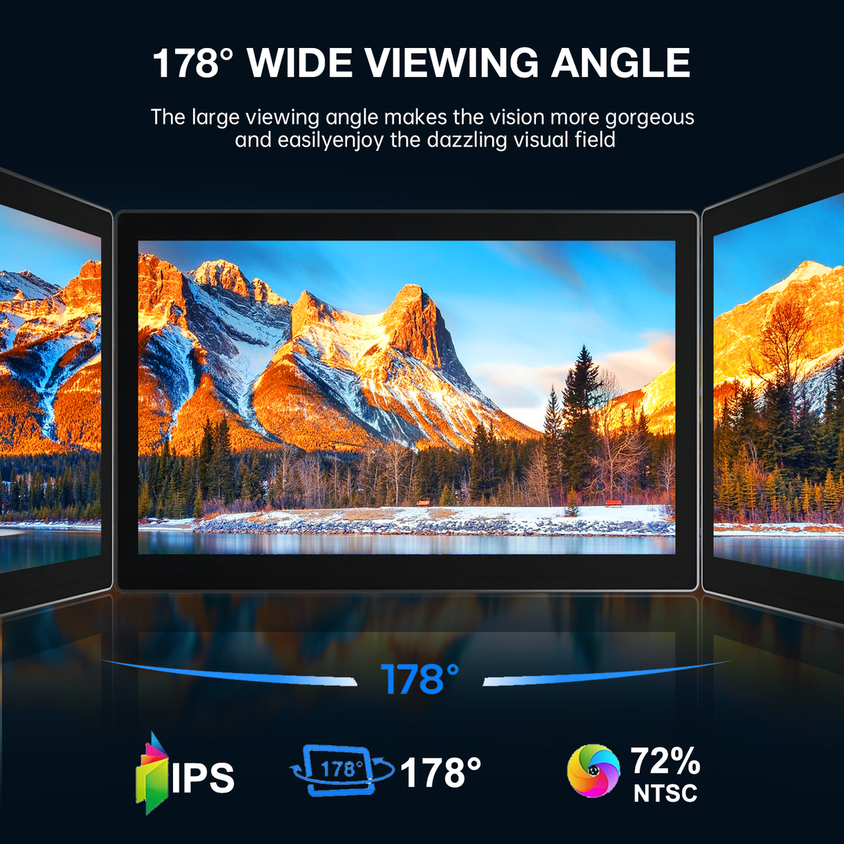 Howens 5.7 inch 1920x1080 Touch Screen Monitor Type-C USB HDMI Connectivity for Mini Display Computer