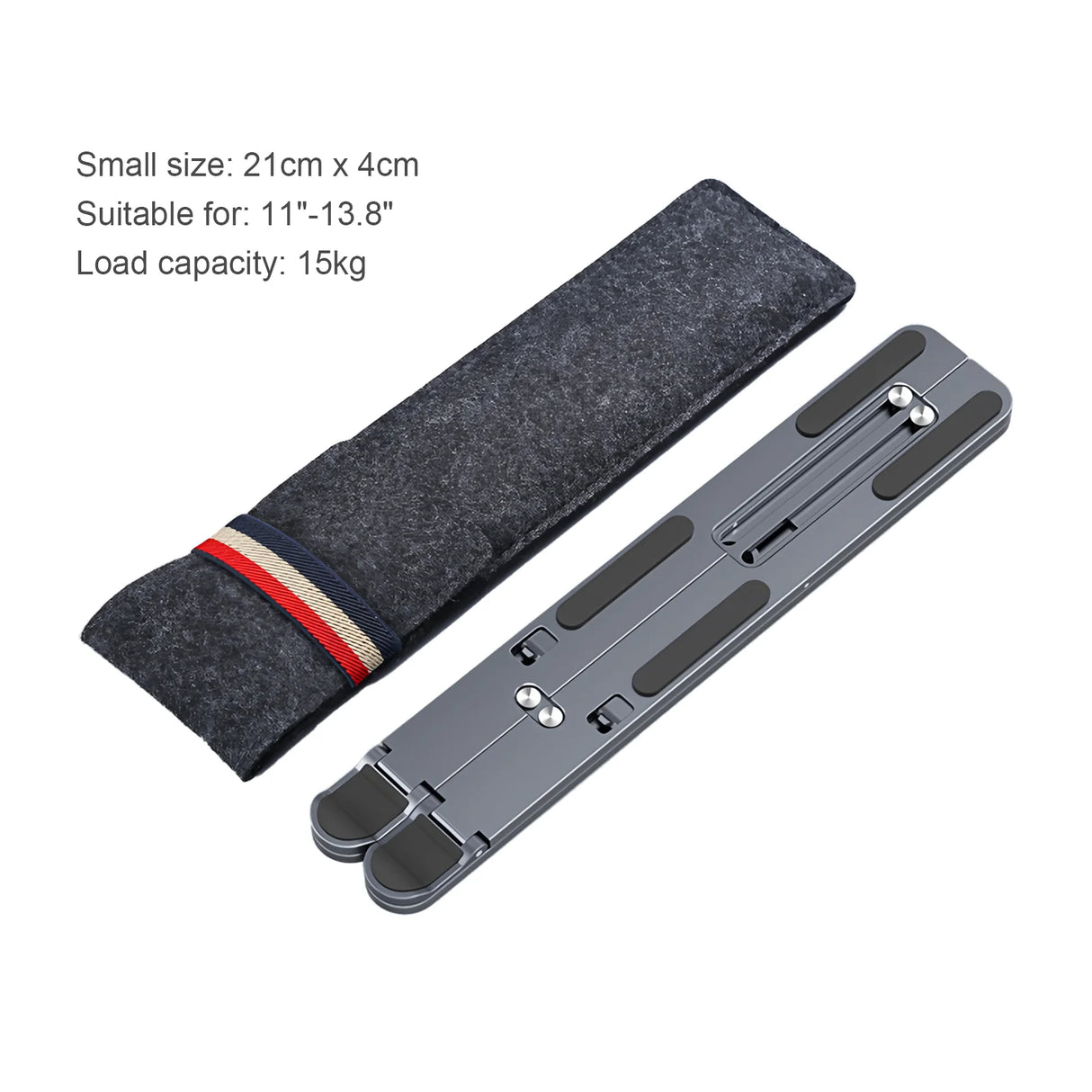 Howens Magnetic Laptop Stand Aluminum Alloy Foldable 8-angle Adjustable Portable Non-slip Heat Dissipation Design