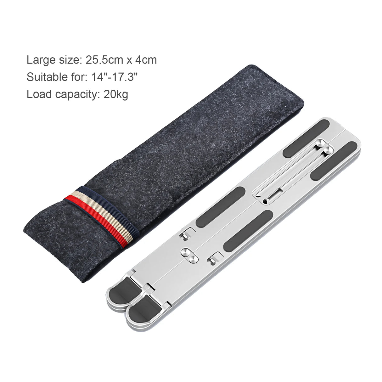 Howens Magnetic Laptop Stand Aluminum Alloy Foldable 8-angle Adjustable Portable Non-slip Heat Dissipation Design