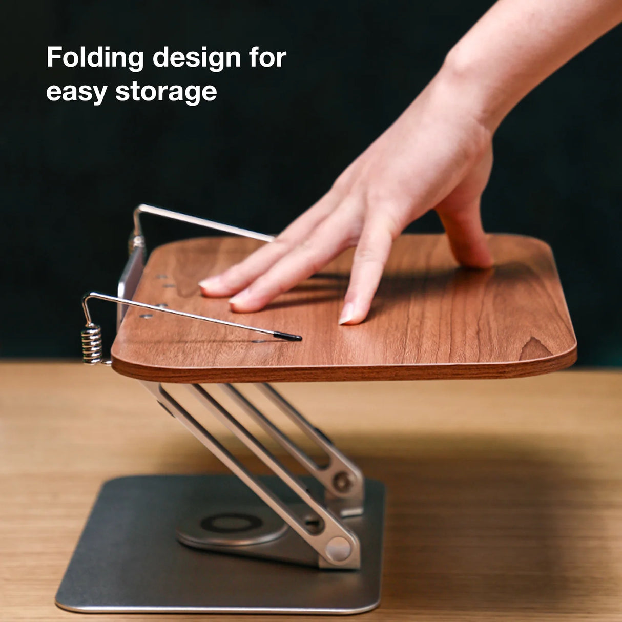 Howens 360° Rotating Foldable Reading Stand with Aluminum Support & Book Clip for Hands-free Reading