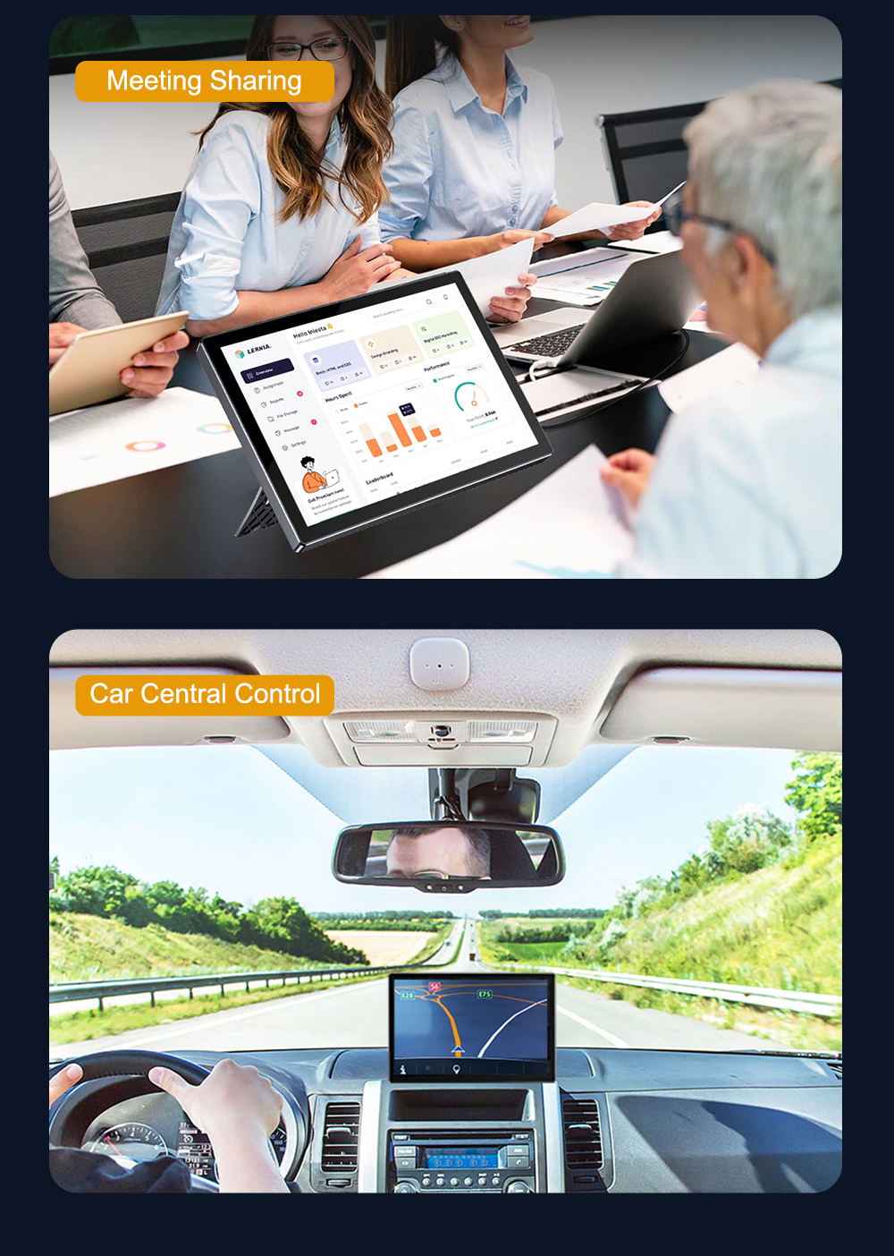 Howens 8 inch Touch Monitor Display 1280x800 HDMI USB Built in Speaker and Fan 60Hz for Phone Laptop