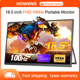 Howens 18.5 inch Portable Monitor 100Hz 1920x1080 with Stand Adjustable Gaming Monitor Laptop PC Second Display Switch PS5 Xbox Screen