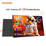 15.6 inch 3.5K OLED portable screen, resolution 3456X2160, supports VESA, compatible with mobile phones/Switch/PS5/Xbox/laptops