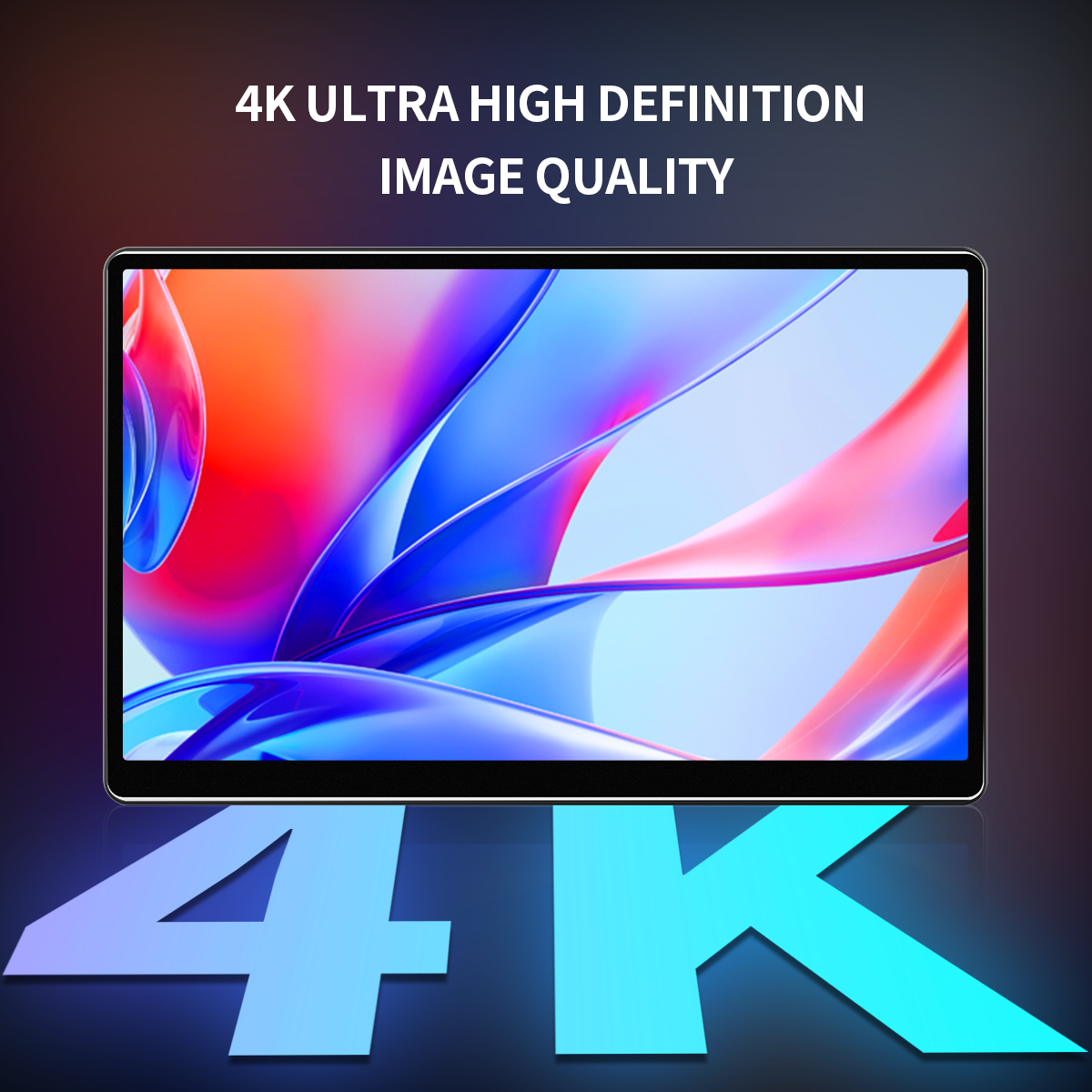 15.6‘’ 4K Portable Monitor IPS 3840x2160 UHD External Screen Mobile LCD Display USB-C HDMI for Phone Laptop PC Xbox PS4