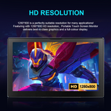 Howens 8 inch Touch Monitor Display 1280x800 HDMI USB Built in Speaker and Fan 60Hz for Phone Laptop