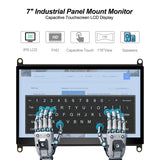 Raspberry Pi Portable Monitor/7‘’ HD Touchscreen/1024X600 IPS Panel/Dual Speakers,USB,HDMI Ports/Compatible with Raspberry Pi B+/Zero/5/4/3/2/1//3B+/3A+/Windows