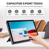 Howens 10.1 inch 1920*1200 Portable Monitor Touch Screen with 72% NTSC 60Hz 5-Point Touchscreen Dual Speakers for Laptop Car Display