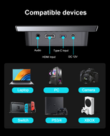 Howens 8 inch Touch Monitor Display 1280x800 HDMI USB Built in Speaker and Fan 60Hz for Phone Laptop
