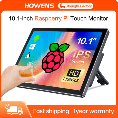 10.1‘’ Raspberry Pi Touch Screen Monitor 1280x800 IPS Display HDMI Type-C USB-C for PI compatible Banana Win Pi43 A+