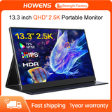 13.3‘’ Portable Monitor 2560*1600 Gaming 2.5K FHD Screen HDMI Type-C Display for PS4 PS5 Xbox Switch Laptop Phone