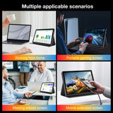 Howens 10.1 inch 1920x1200 portable Monitor, Support Typc-c/HDMI，Leather Case VESA 75*75mm, for Mobile Phone Laptops PC Car Computer