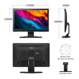 15.6 inch IPS Monitor Full HD 1920x1080 Multi-Interface HDMI VGA DVI VESA Support for Automation Control Office Meeting Gaming