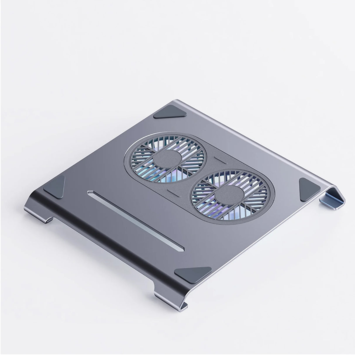 Howens Aluminum Alloy Dual Fan Laptop Cooling Stand with Foldable Design & Type-C Port