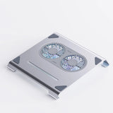 Howens Aluminum Alloy Dual Fan Laptop Cooling Stand with Foldable Design & Type-C Port