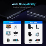 15.6 inch 3.5K OLED portable screen, resolution 3456X2160, supports VESA, compatible with mobile phones/Switch/PS5/Xbox/laptops
